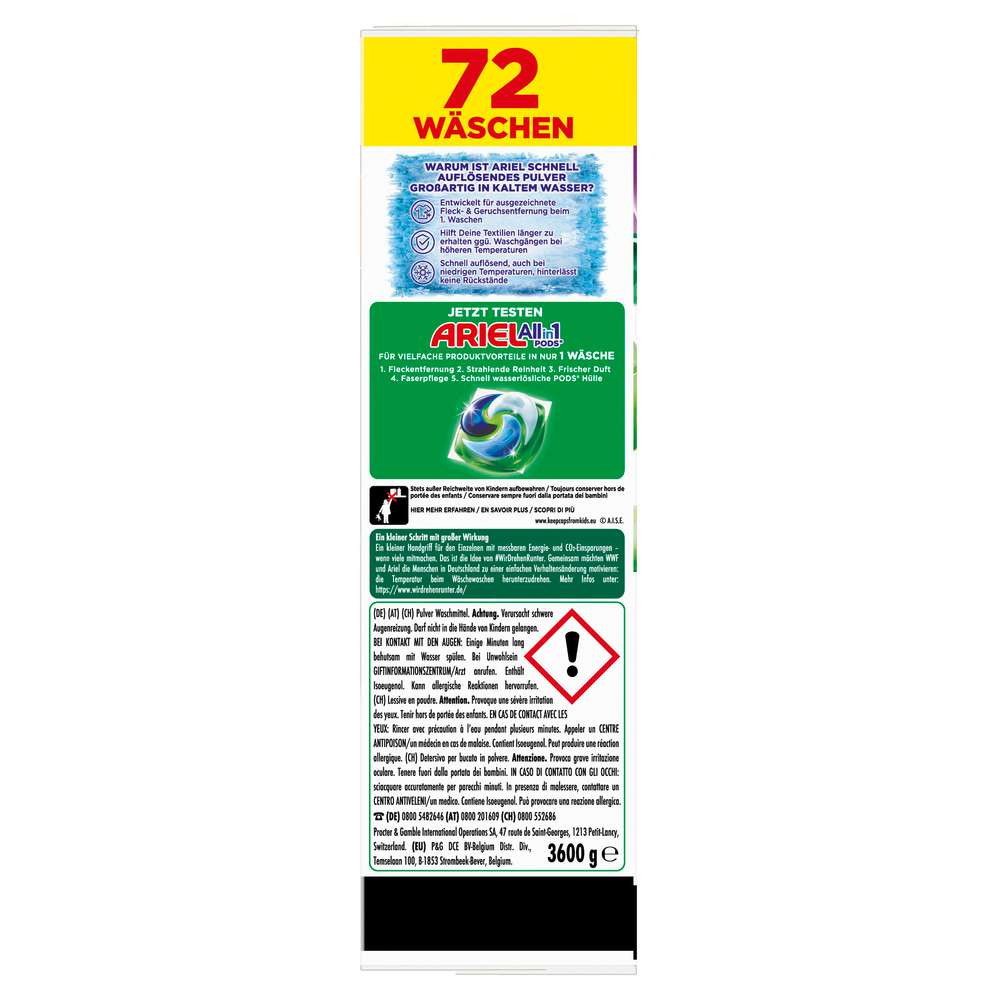 Produktabbildung Ariel Color-Waschmittel Pulver