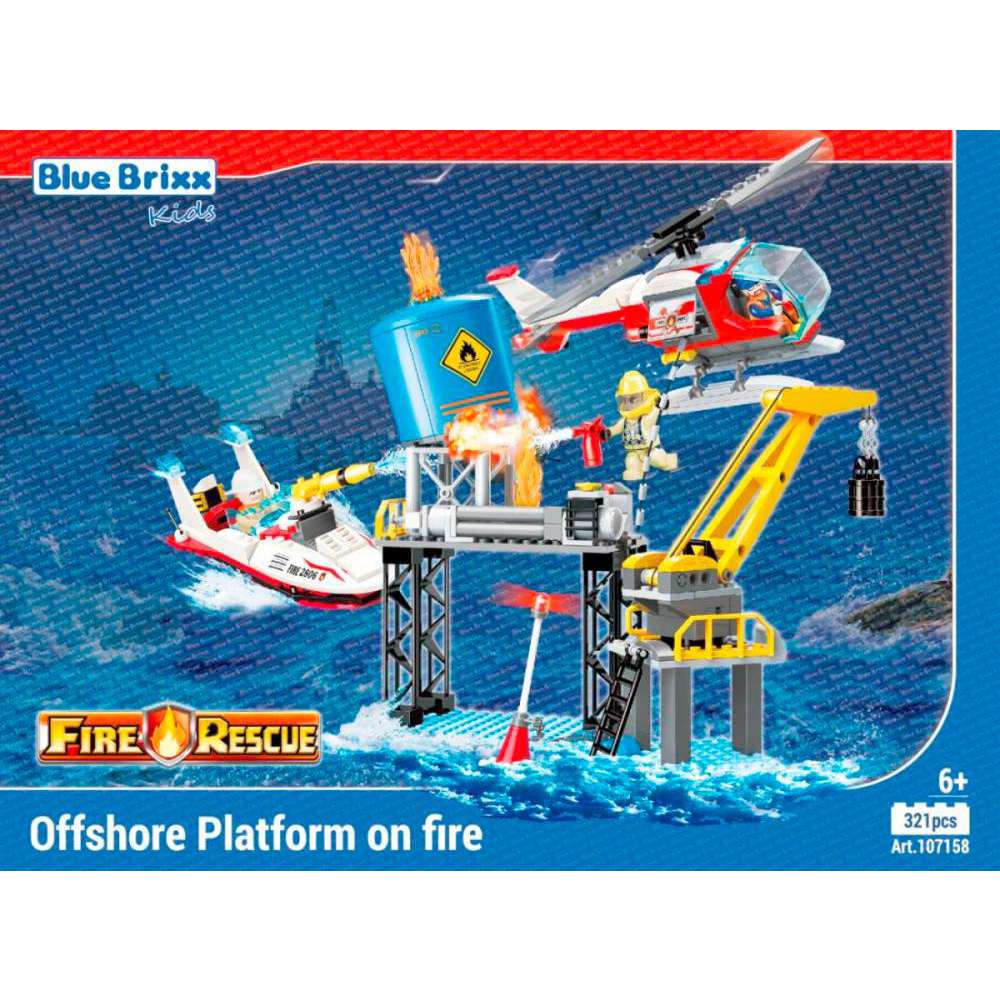 Produktabbildung Blue Brixx 107158 - Stadtfeuerwehr Offshore-Plattform