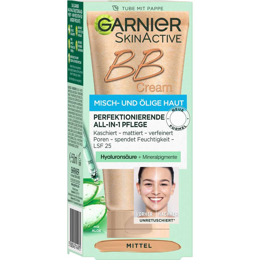 Produktabbildung Garnier BB Cream All-In-One Pflege, matte medium