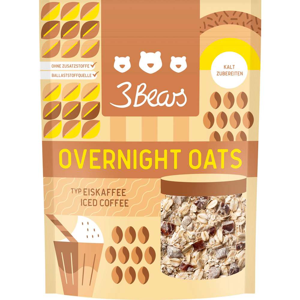 Produktabbildung 3Bears Overnight Oats Eiskaffee