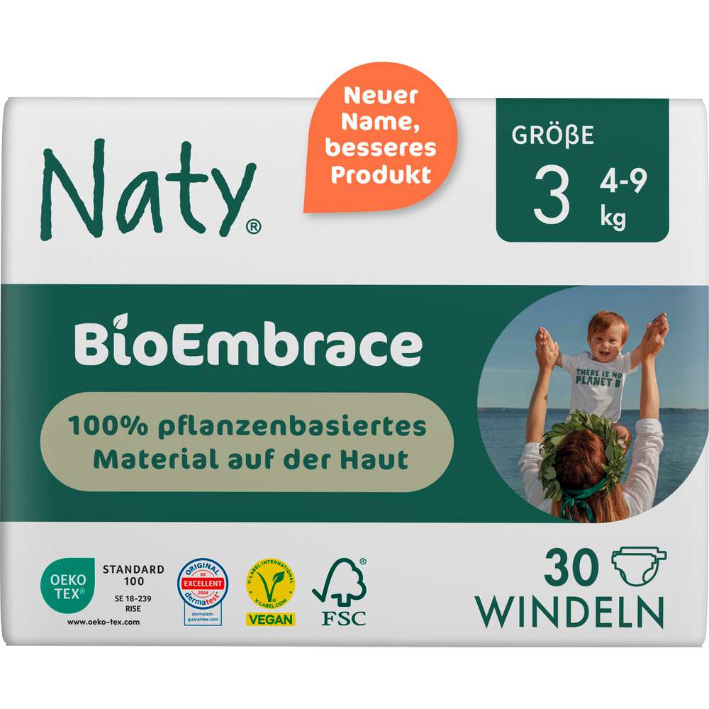 Produktabbildung Naty Windeln Bio Embrace Midi Gr.3, 4-9 kg