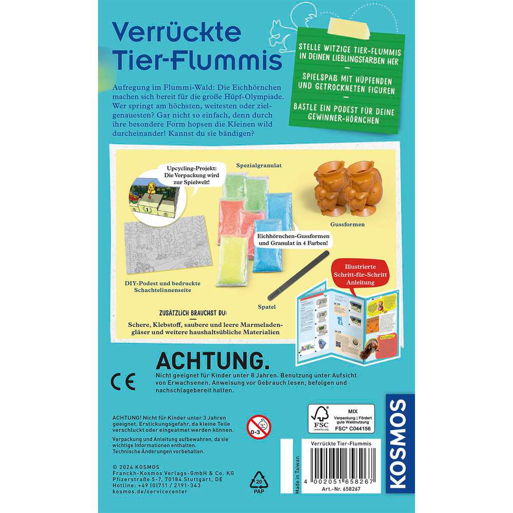 Produktabbildung Kosmos Mitbringexperiment Verrückte Tier-Flummi