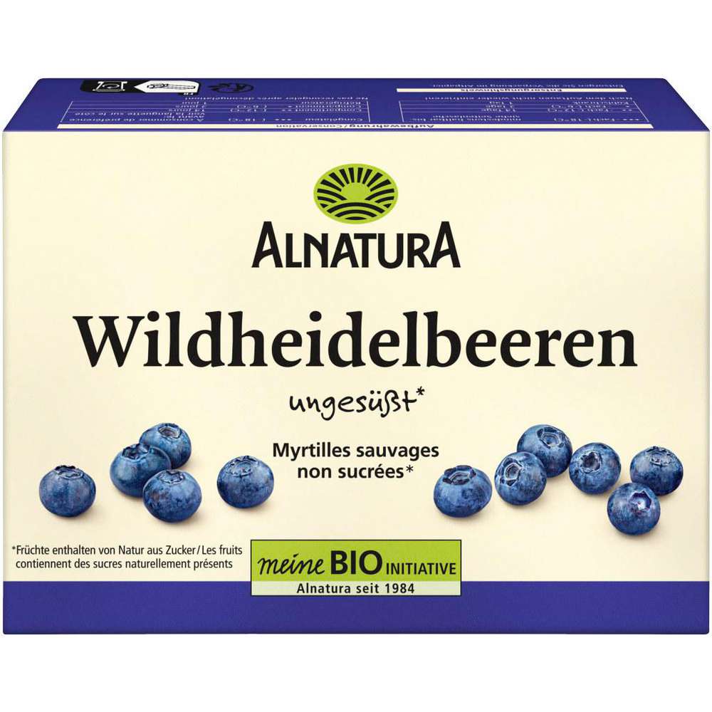 Produktabbildung Alnatura Bio Heidelbeeren, tiefgekühlt