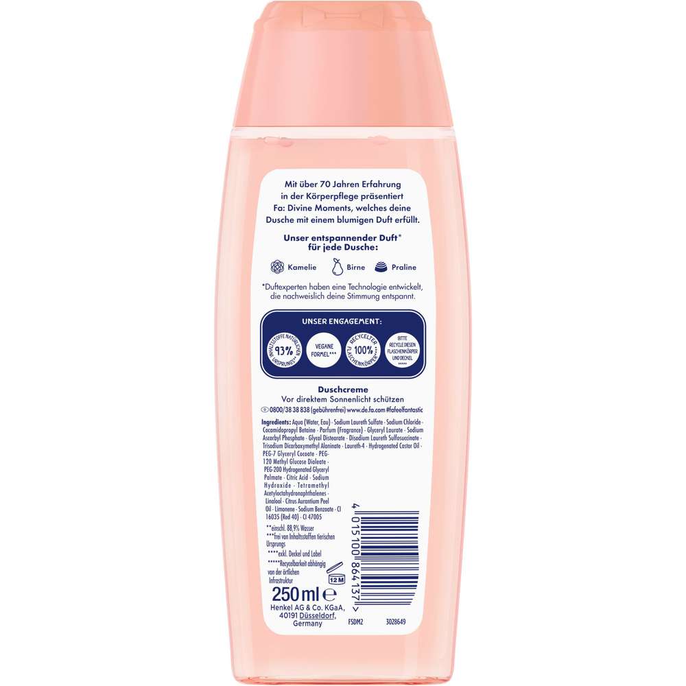 Produktabbildung Fa Duschgel, Divine Moments
