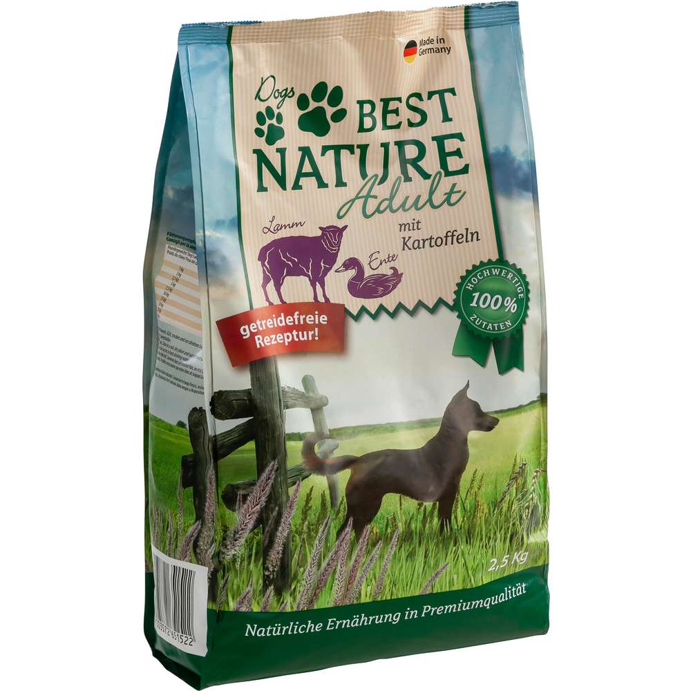 Produktabbildung Best Nature Hunde-Trockenfutter, Ente/Lamm/Kartoffel
