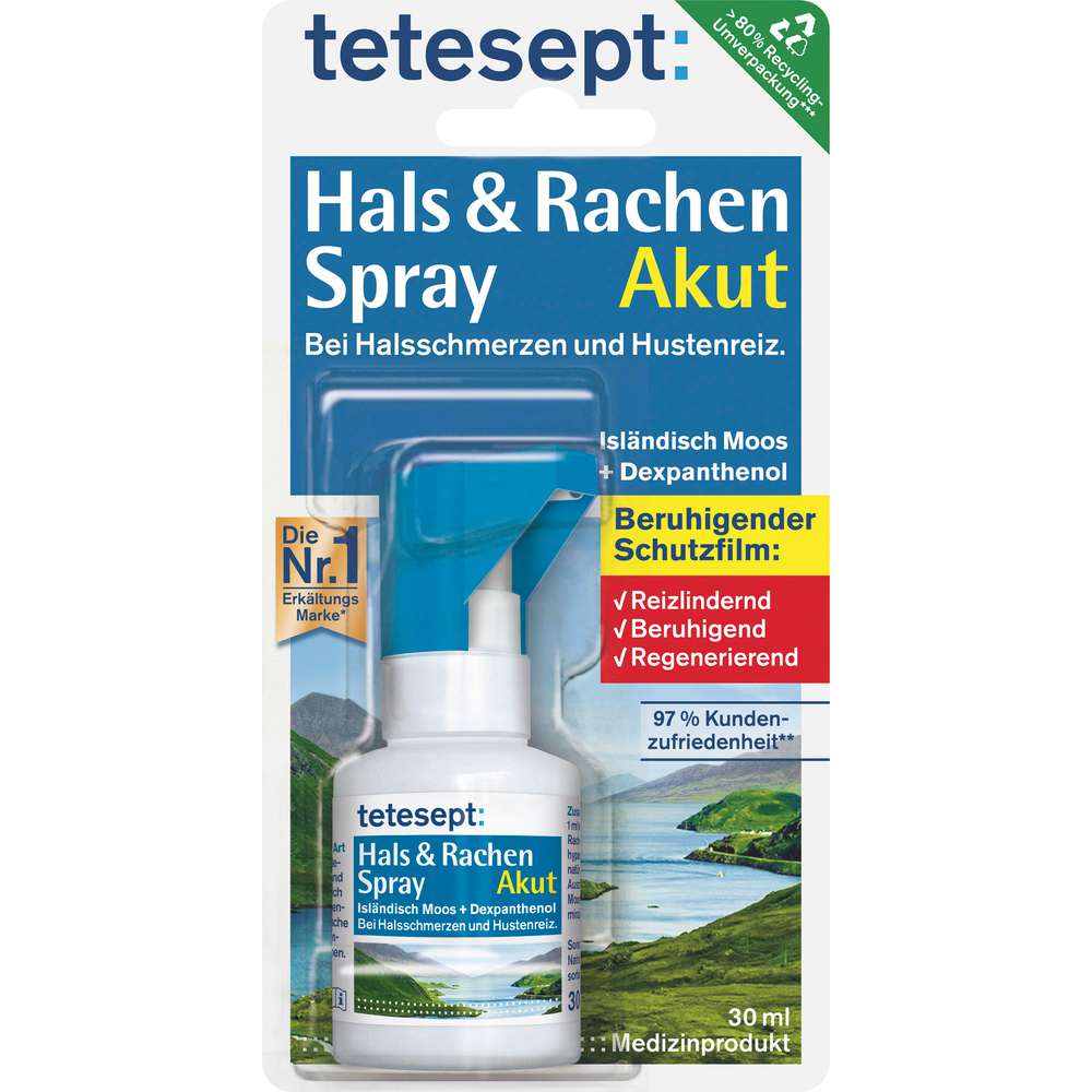 Produktabbildung tetesept Hals & Rachen Spray