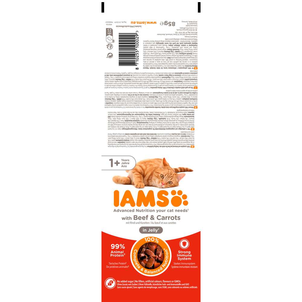 Produktabbildung IAMS Katzen-Nassfutter Delights, Rind/Karotten
