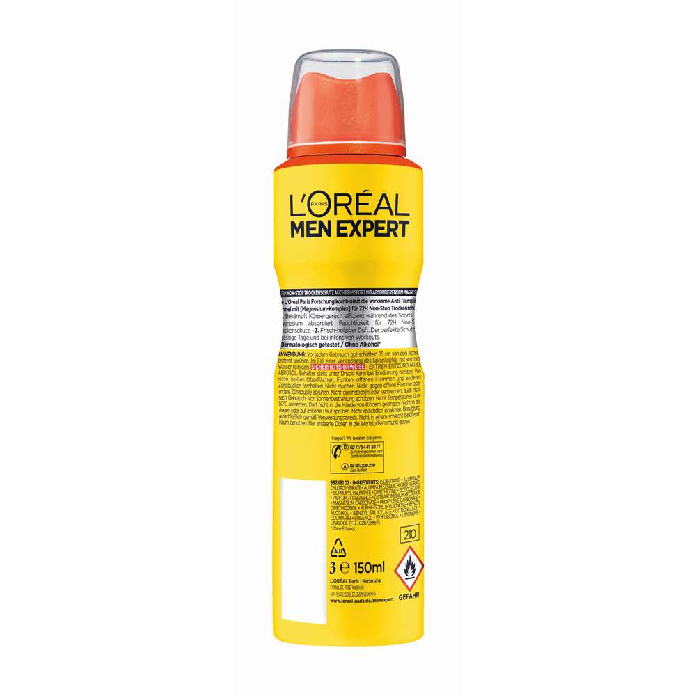 Produktabbildung L'Oreal Paris Deospray Men Expert, Invincible Sport