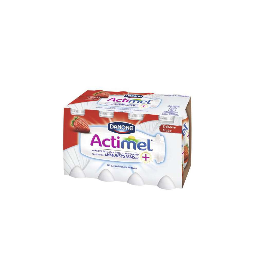 Produktabbildung Danone Actimel Trinkjoghurt, Erdbeer
