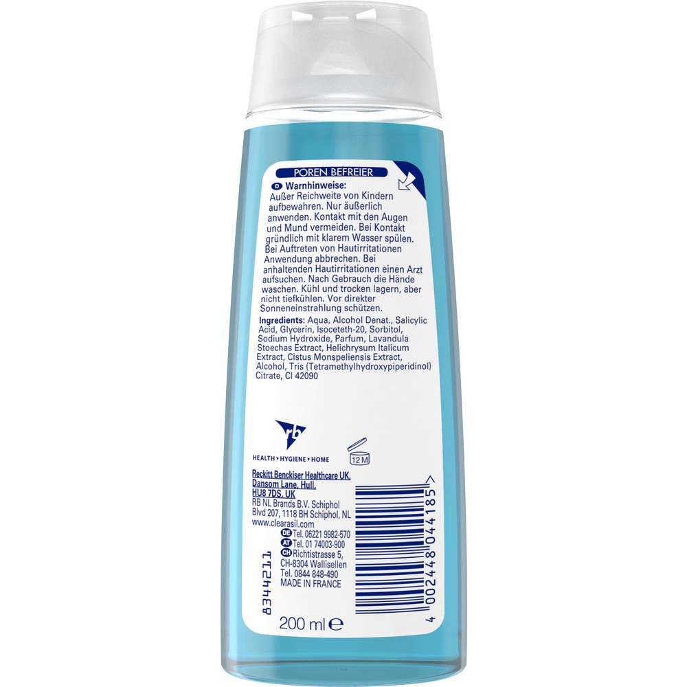 Produktabbildung Clearasil Gesichtswasser, Poren Befreier