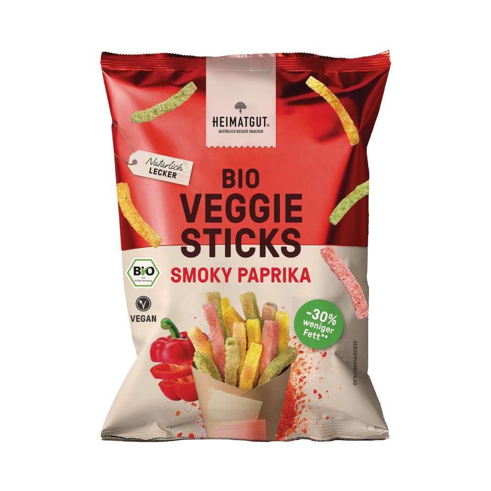 Produktabbildung Heimatgut Bio Veggie Sticks Paprika