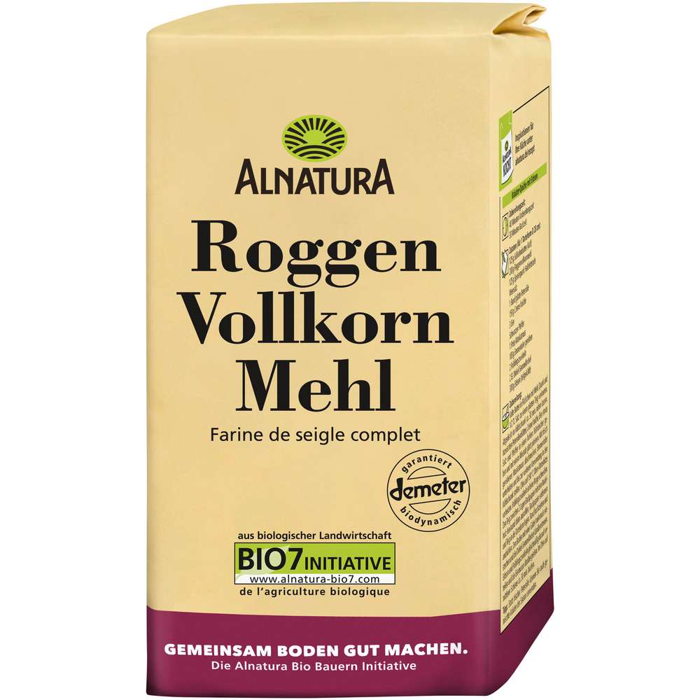 Produktabbildung Alnatura Bio Roggenvollkornmehl