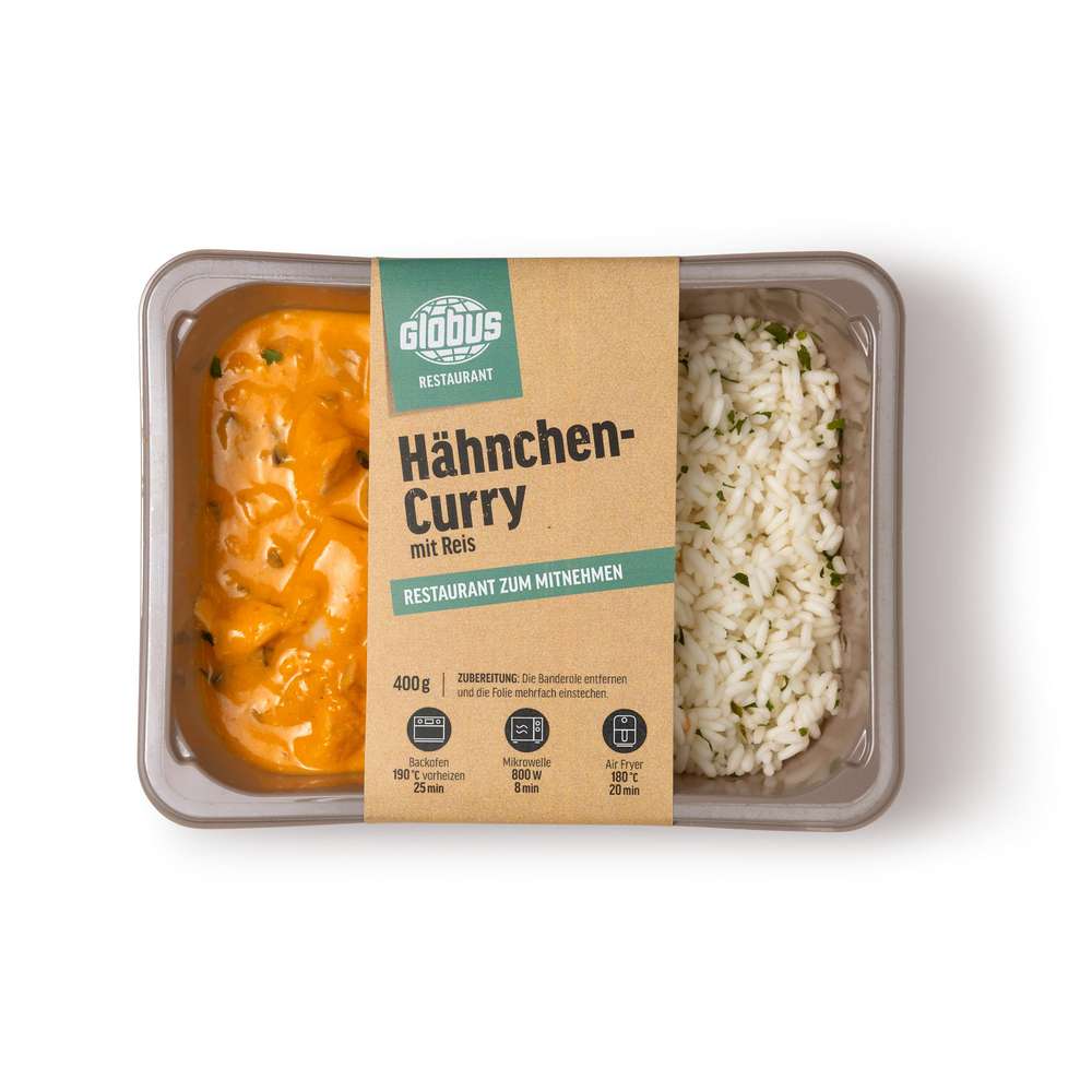 Produktabbildung GLOBUS Hähnchencurry Asia mit Reis