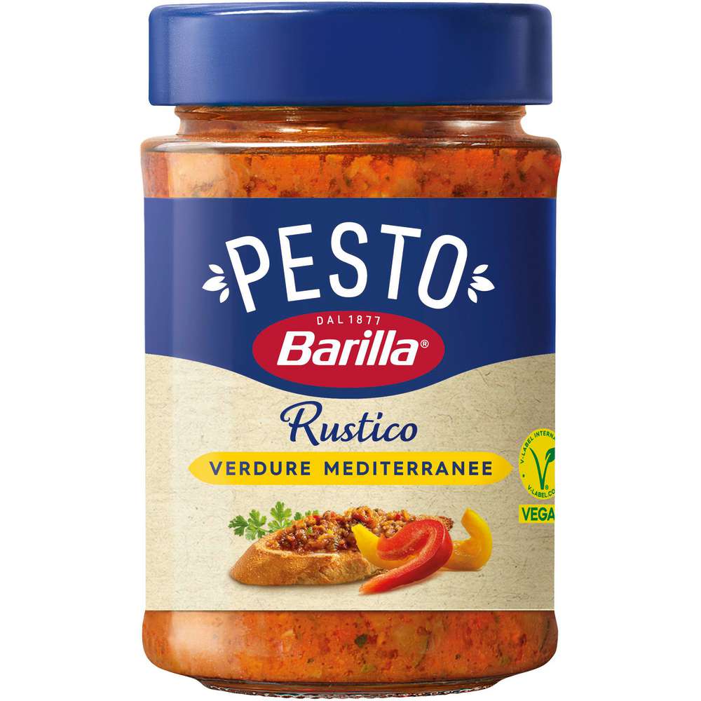 Produktabbildung Barilla Pastasoße, Pesto Mediterraneo