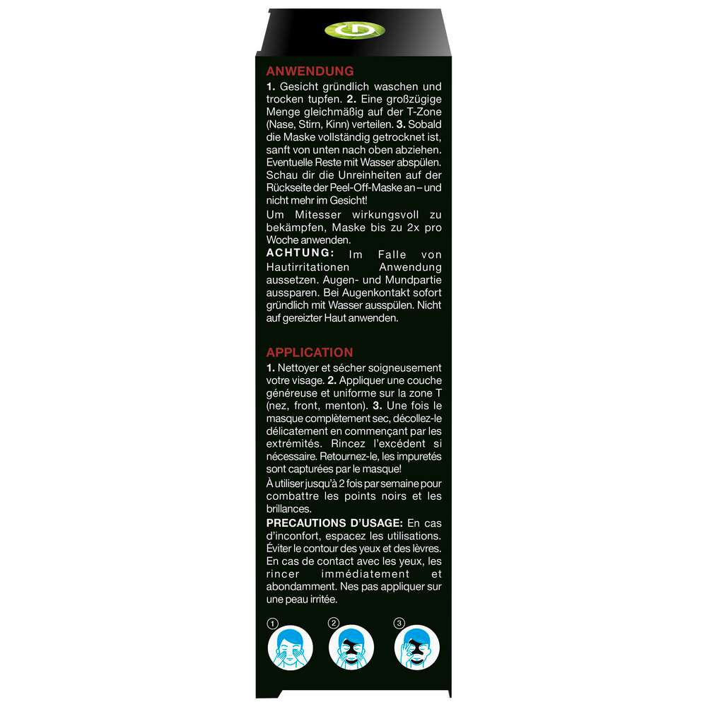 Produktabbildung Garnier Skin Active Peel-Off Maske Hautklar Kohle