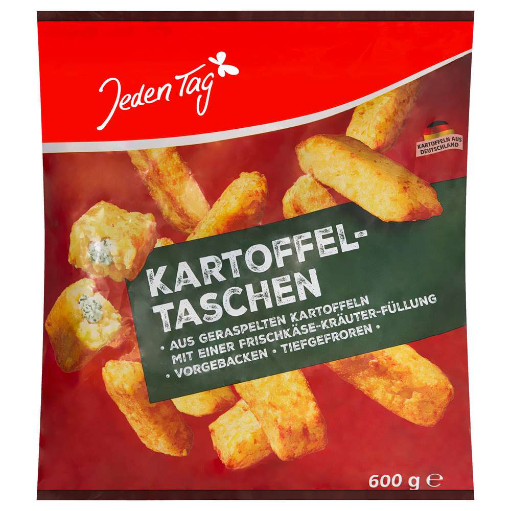Produktabbildung Jeden Tag Kartoffeltaschen, Frischkäse-Kräuter