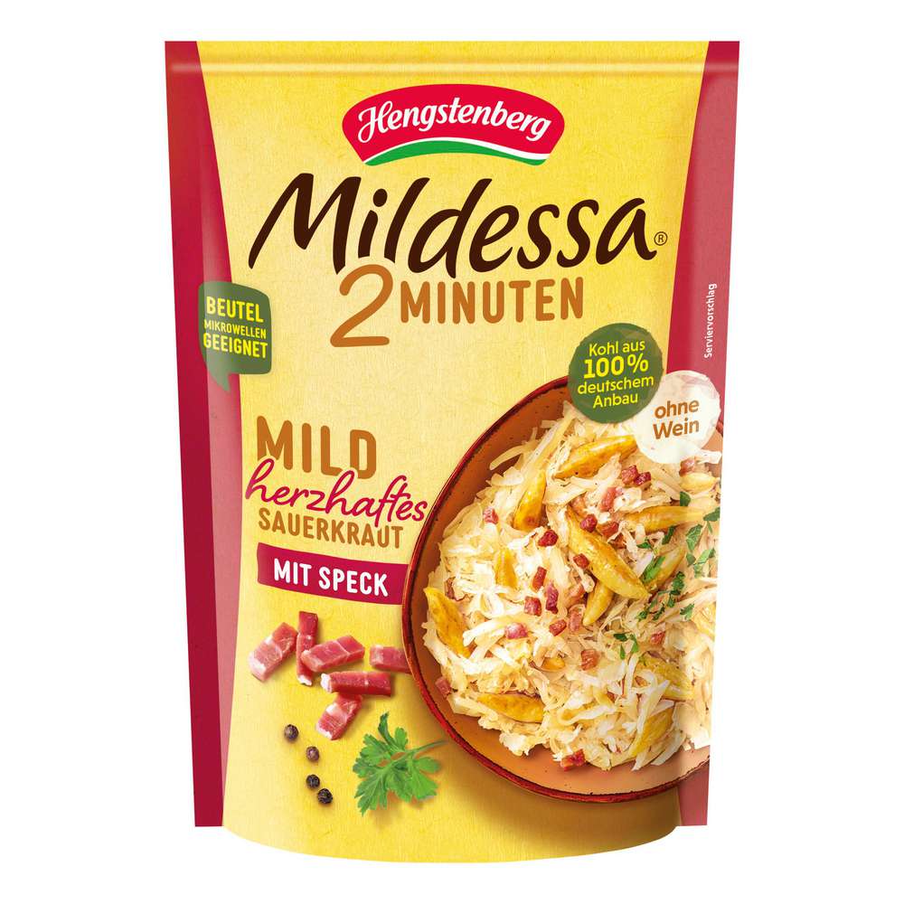 Produktabbildung Mildessa Mildes Sauerkraut mit Speck