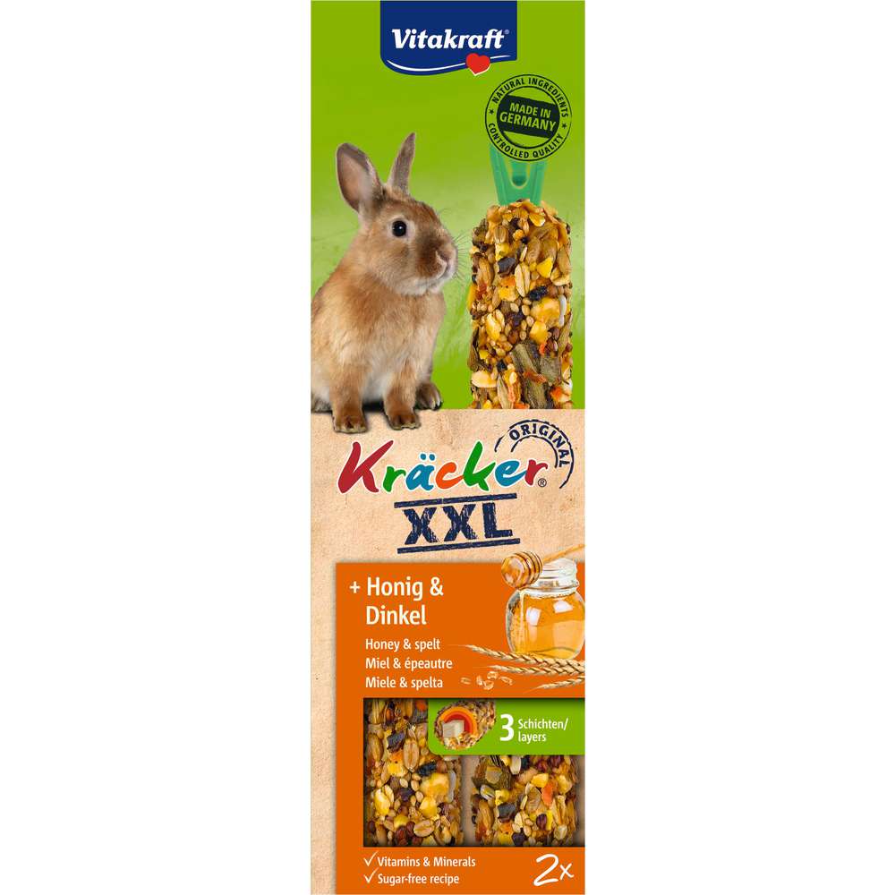 Produktabbildung Vitakraft Kaninchen Kräcker XXL, Honig/Dinkel