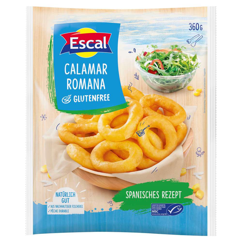 Produktabbildung Escal Calamar Romana Glutenfrei, tiefgekühlt