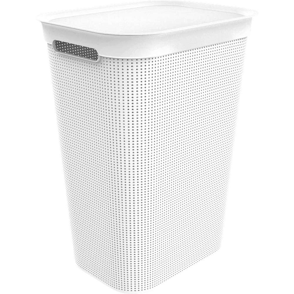 Produktabbildung Rotho Wäschekorb 50L Brisen, Mistletoe White