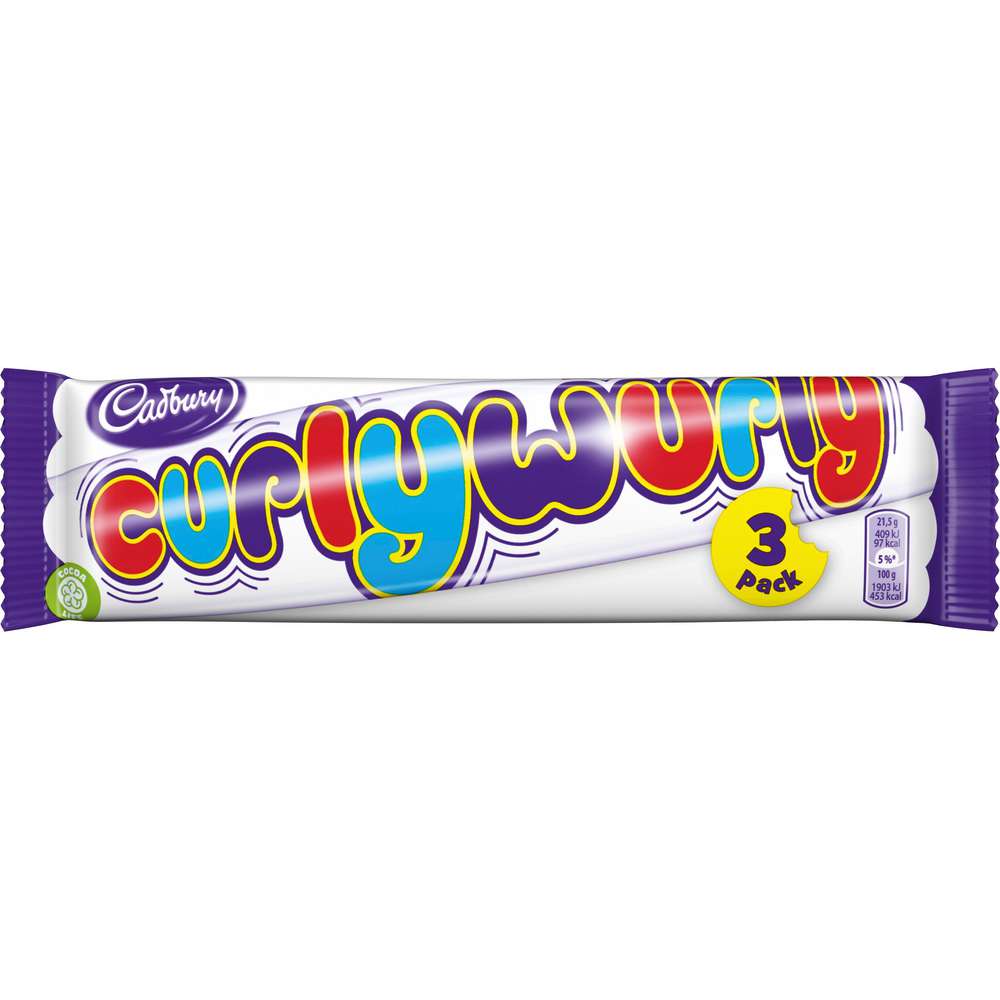 Produktabbildung Cadbury Karamell-Zöpfe Curly Wurly