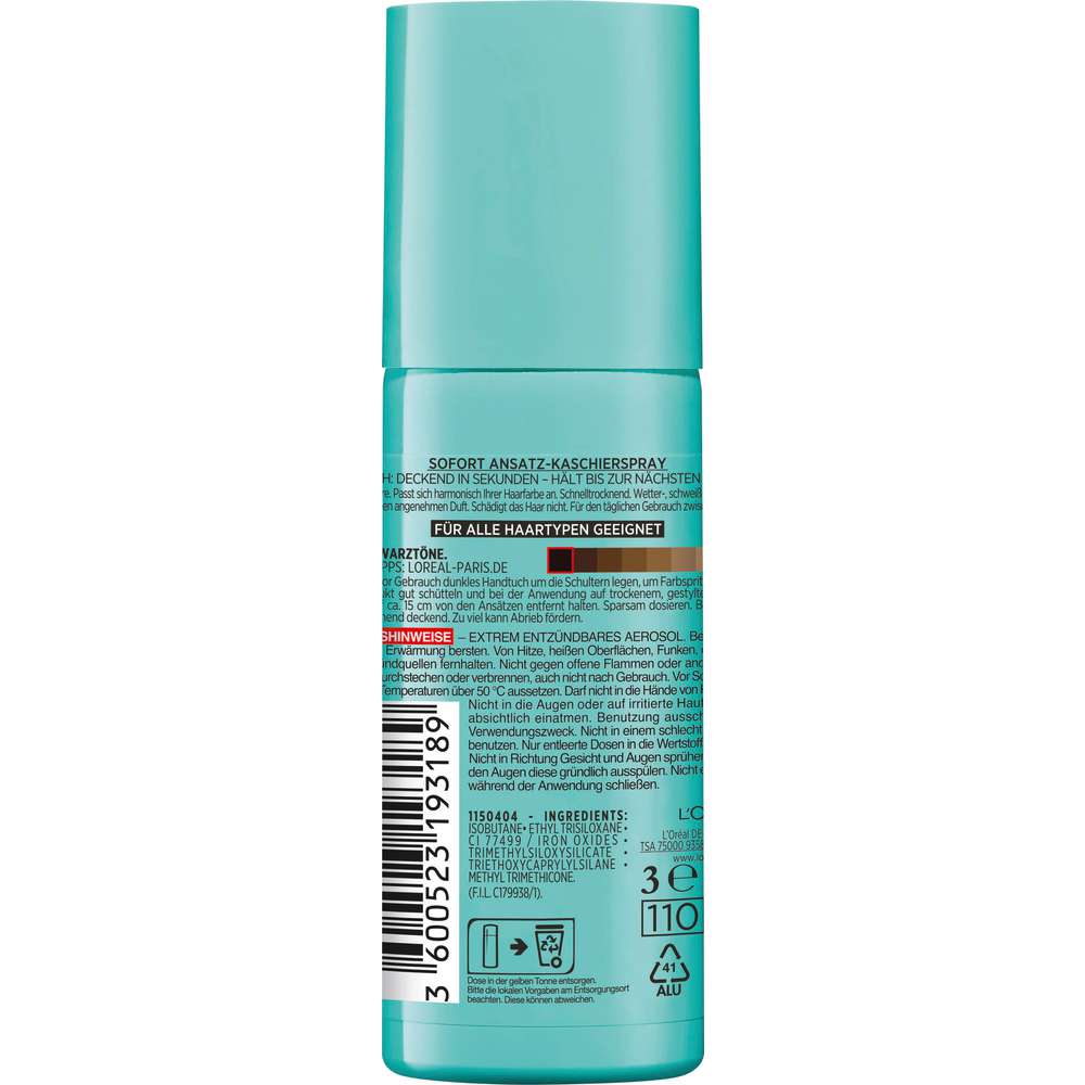 Produktabbildung L´Oreal Magic Retouch Ansatzspray Schwarz
