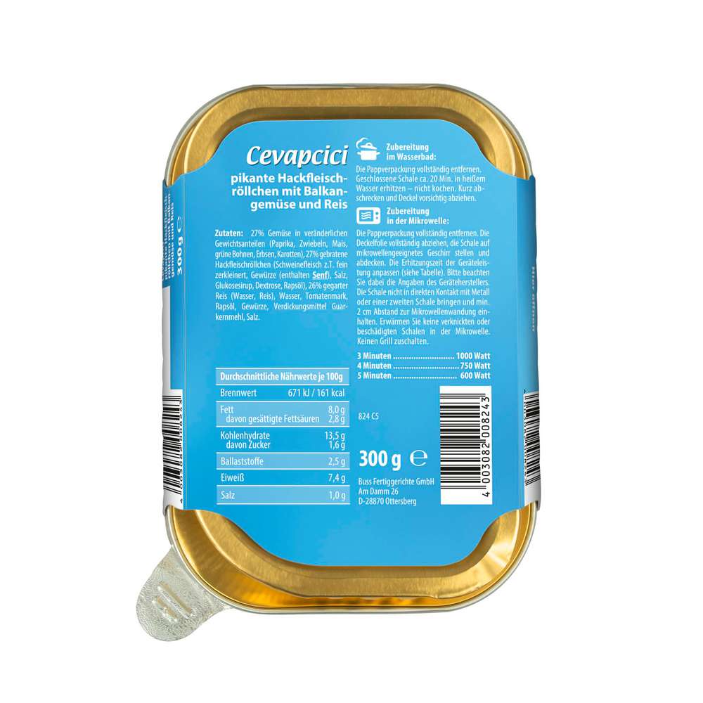 Produktabbildung Buss Cevapcici
