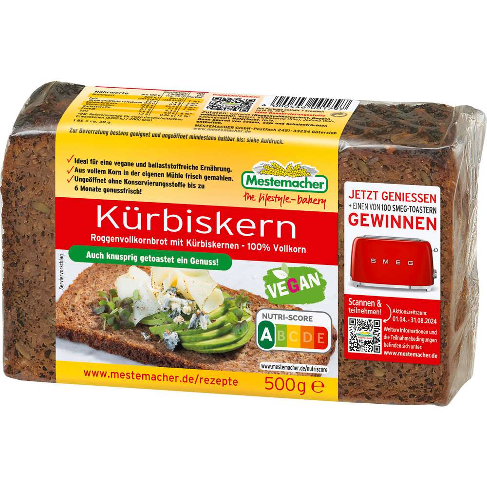 Produktabbildung Mestemacher Kürbiskern-Brot