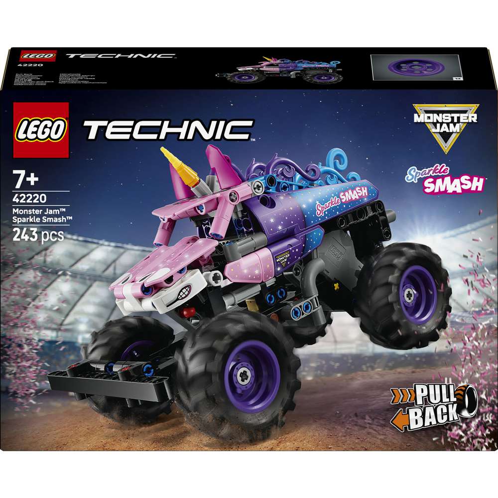 Produktabbildung Lego LEGO Technic Monster Jam Sparkle Smash mit Rückziehmotor 42220