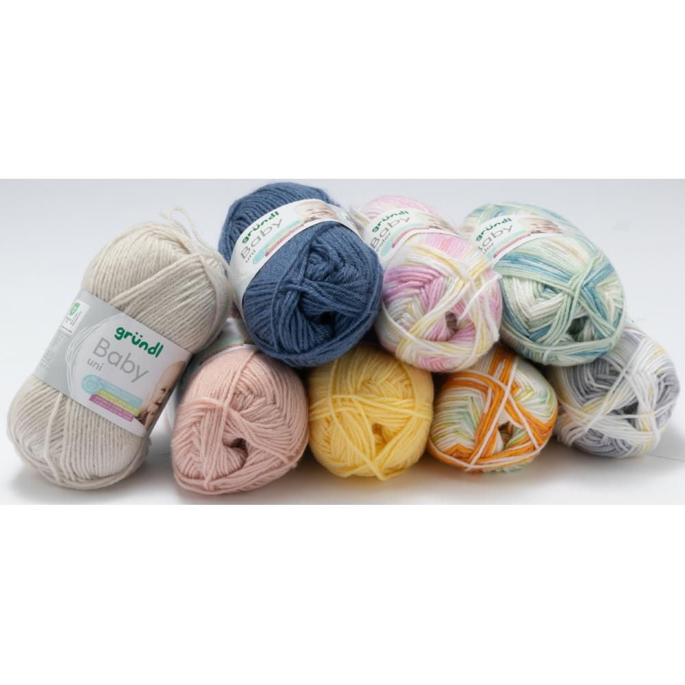 Produktabbildung keine Marke Baby Color oder Uni, je 50 g-Knäuel