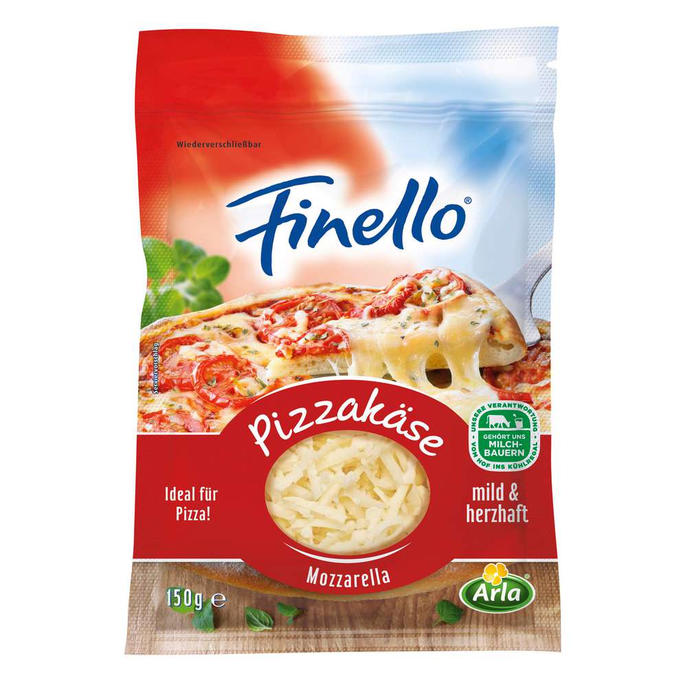 Produktabbildung Arla Finello Käse gerieben, Pizza