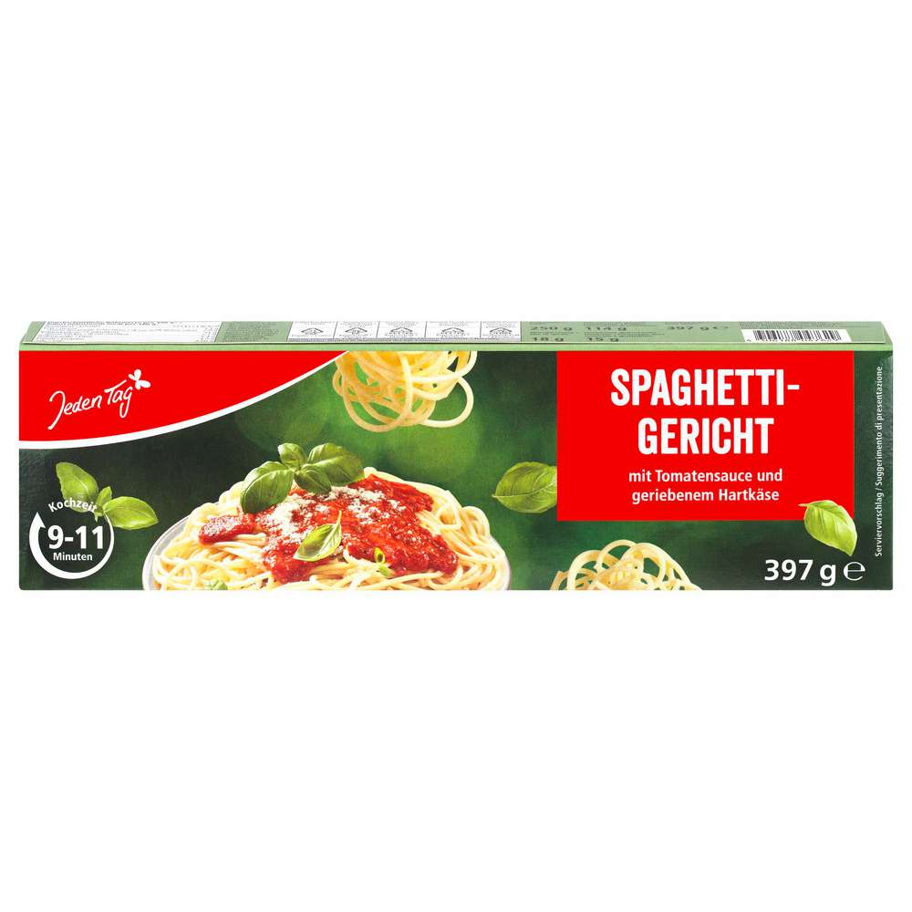 Produktabbildung Jeden Tag Spaghettigericht, Tomate