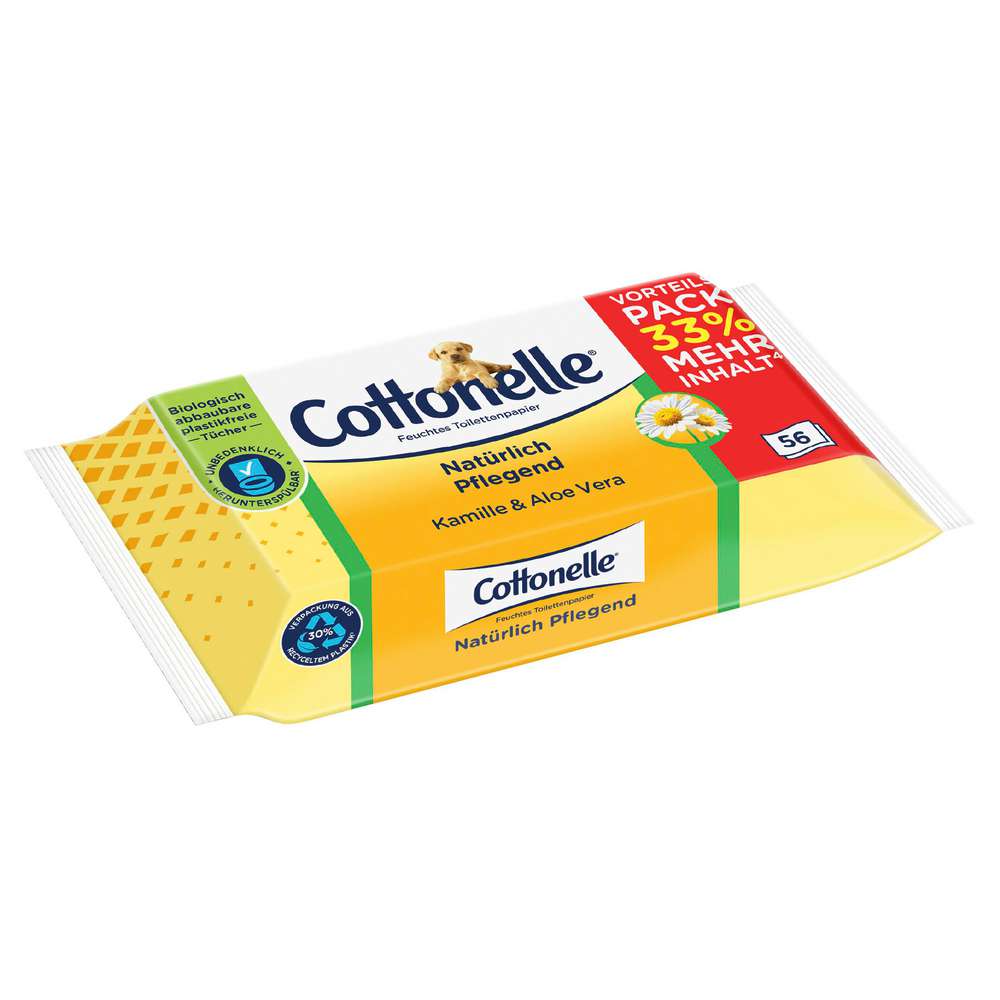Produktabbildung Cottonelle Feuchtes Toilettenpapier, Kamille & Aloe Vera