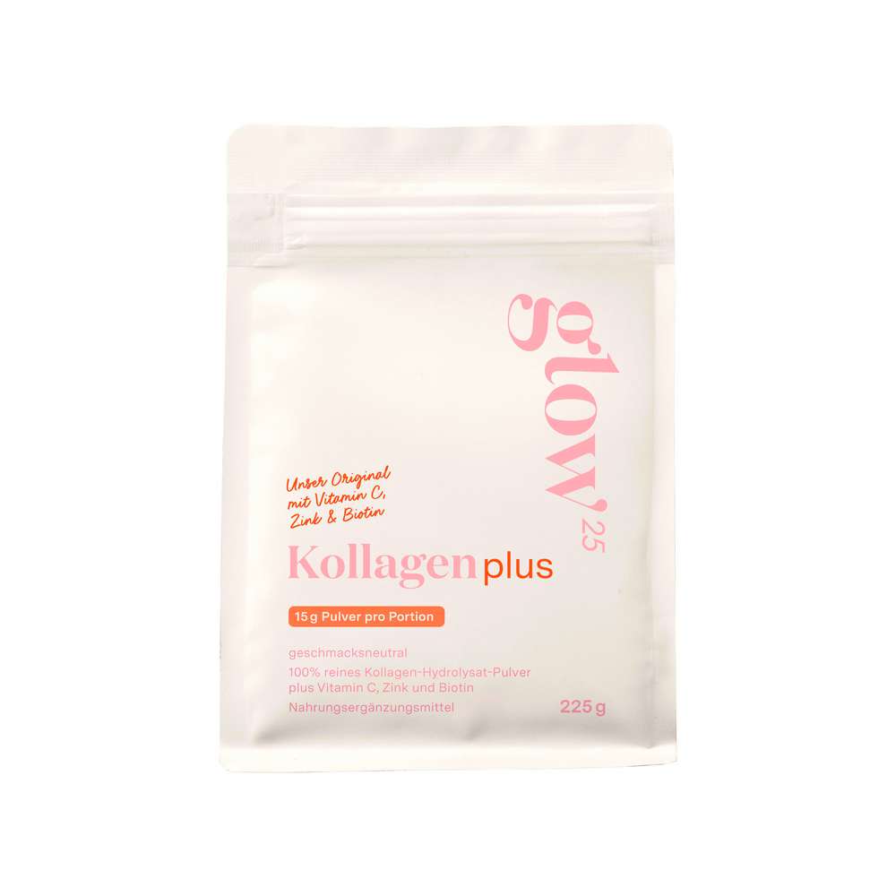 Produktabbildung glow25 Kollagen plus Pulver, geschmacksneutral