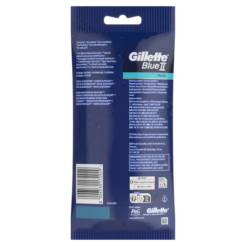 Produktabbildung Gillette Einwegrasierer Blue II Plus