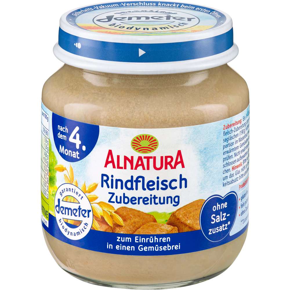 Produktabbildung Alnatura Bio Rindfleisch-Zubereitung, zum Einrühren