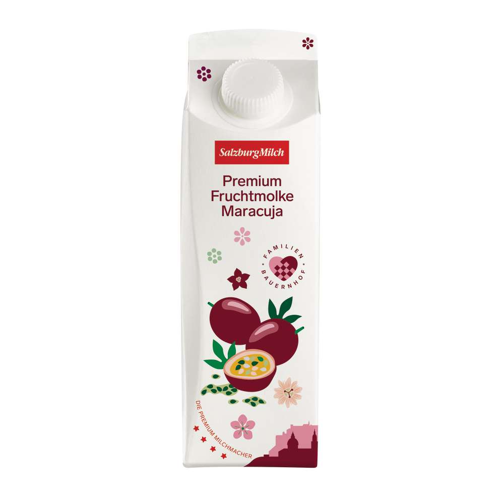 Produktabbildung Salzburgmilch Premium Fruchtmolke, Maracuja