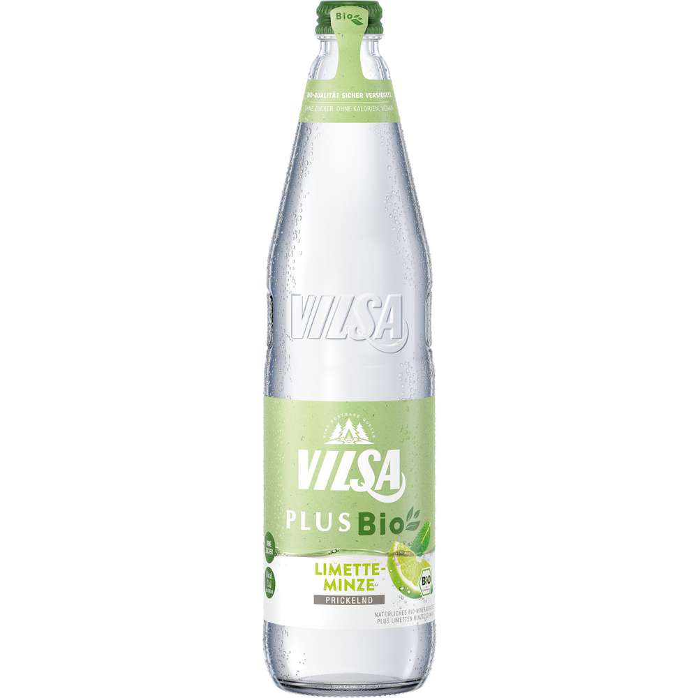 Produktabbildung Vilsa Bio Plus Mineralwasser, Limette
