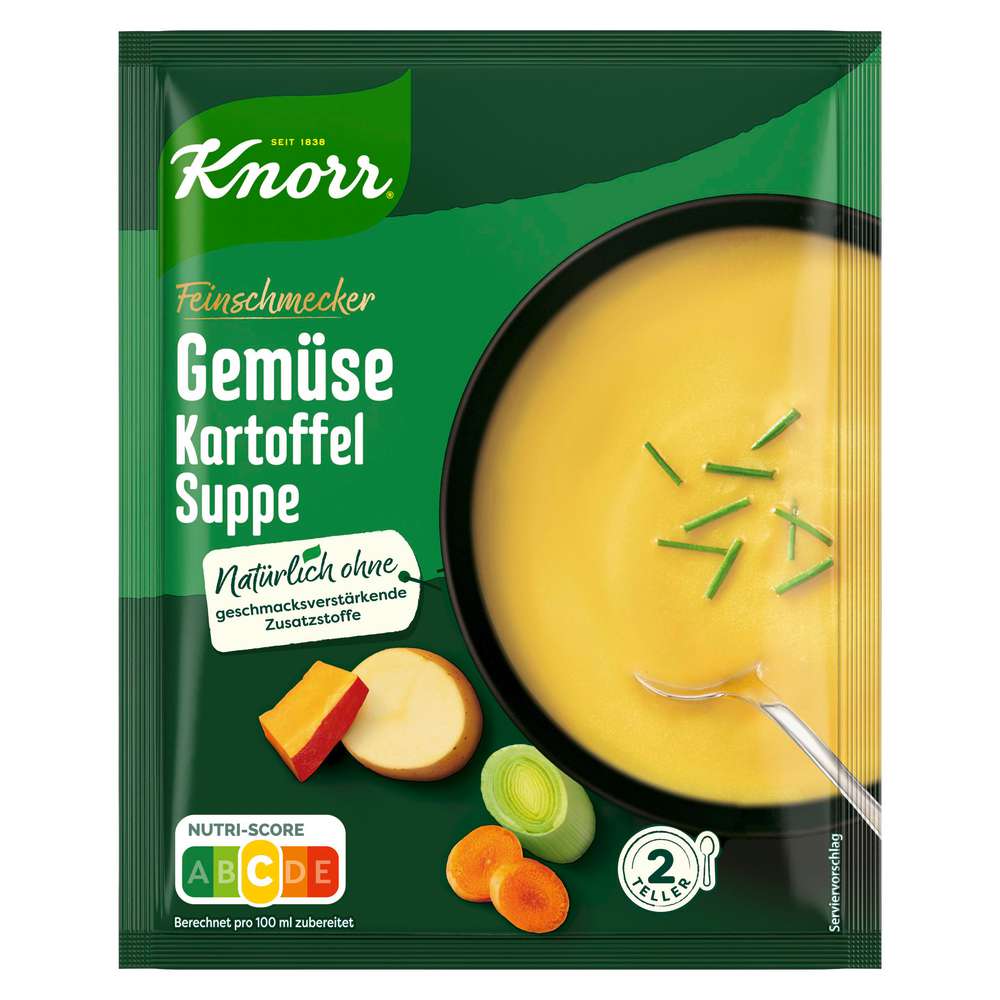 Produktabbildung Knorr Feinschmecker Kartoffelsuppe mit Gemüse