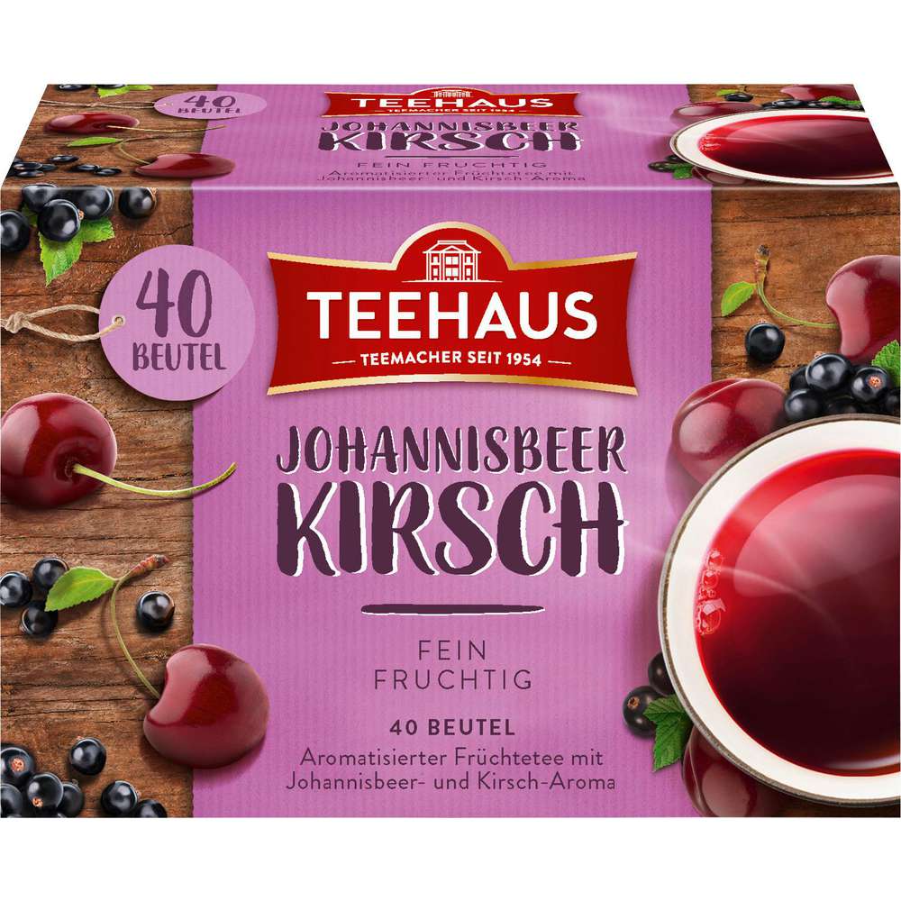 Produktabbildung Teehaus Früchtetee Johanissbeer-Kirsch