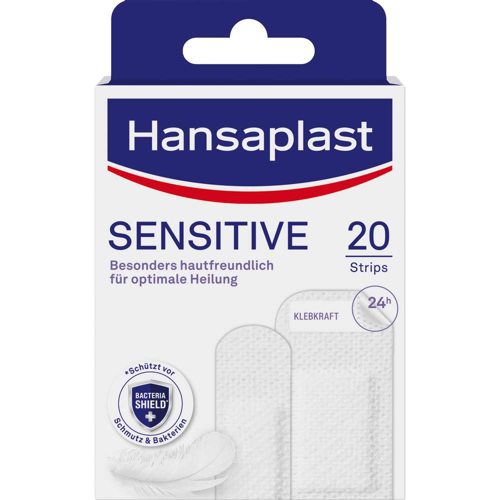 Produktabbildung Hansaplast Pflaster, Sensitive, 20 Strips