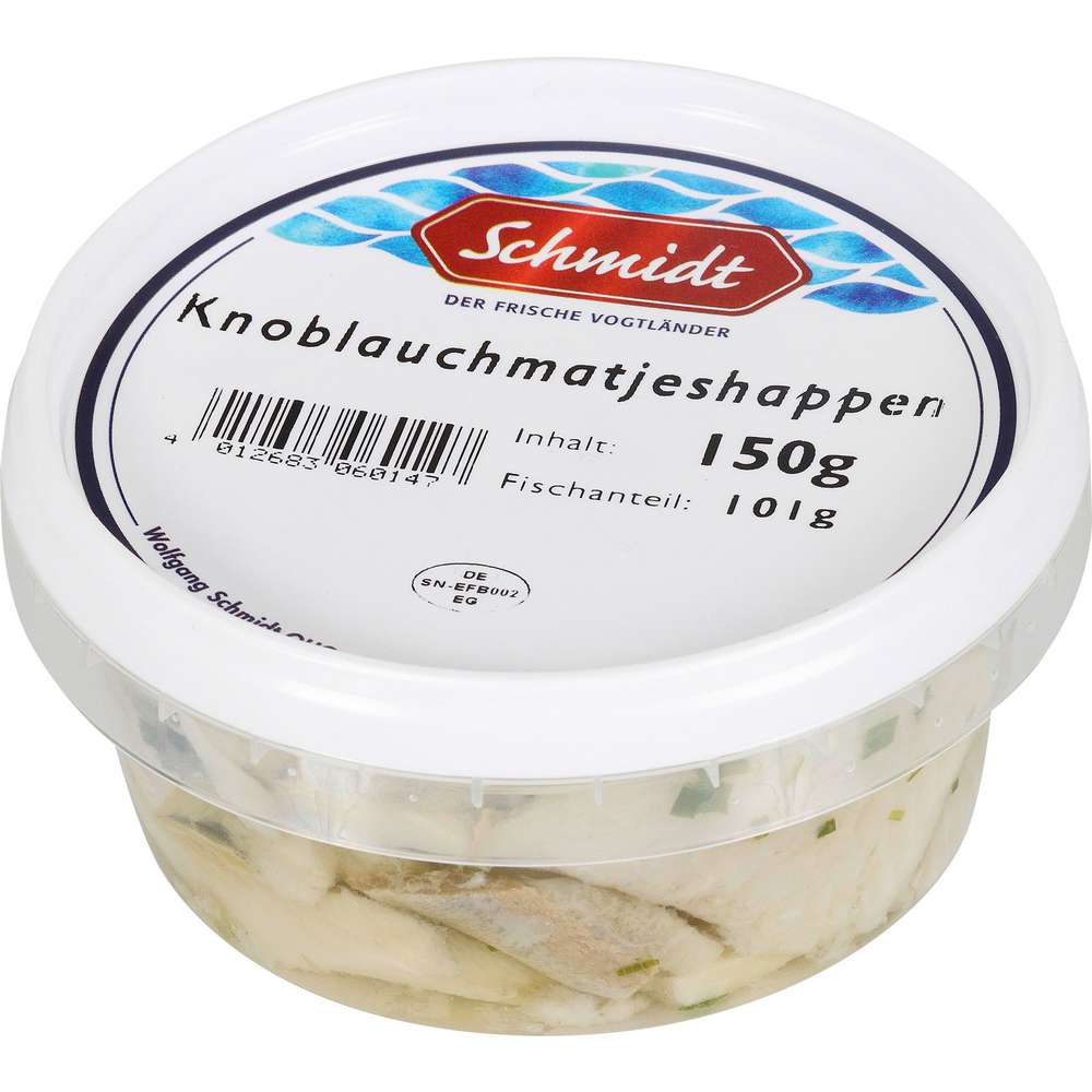 Produktabbildung Schmidt Knoblauchmatjeshappen