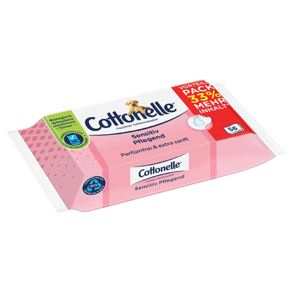 Produktabbildung Cottonelle Feuchtes Toilettenpapier, Sensitiv