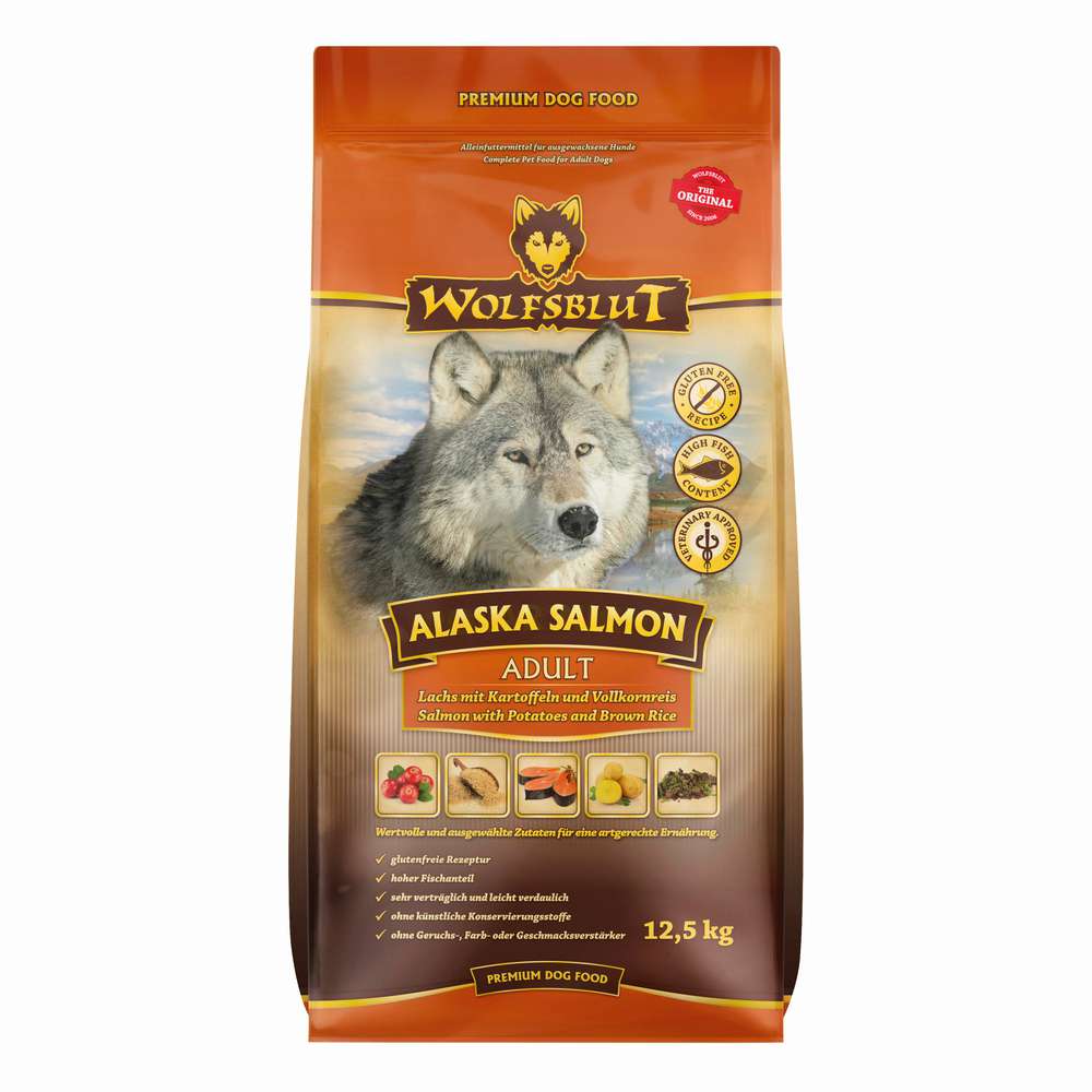 Produktabbildung Wolfsblut Hunde-Trockenfutter Alaska Salmon Adult, Lachs/Reis