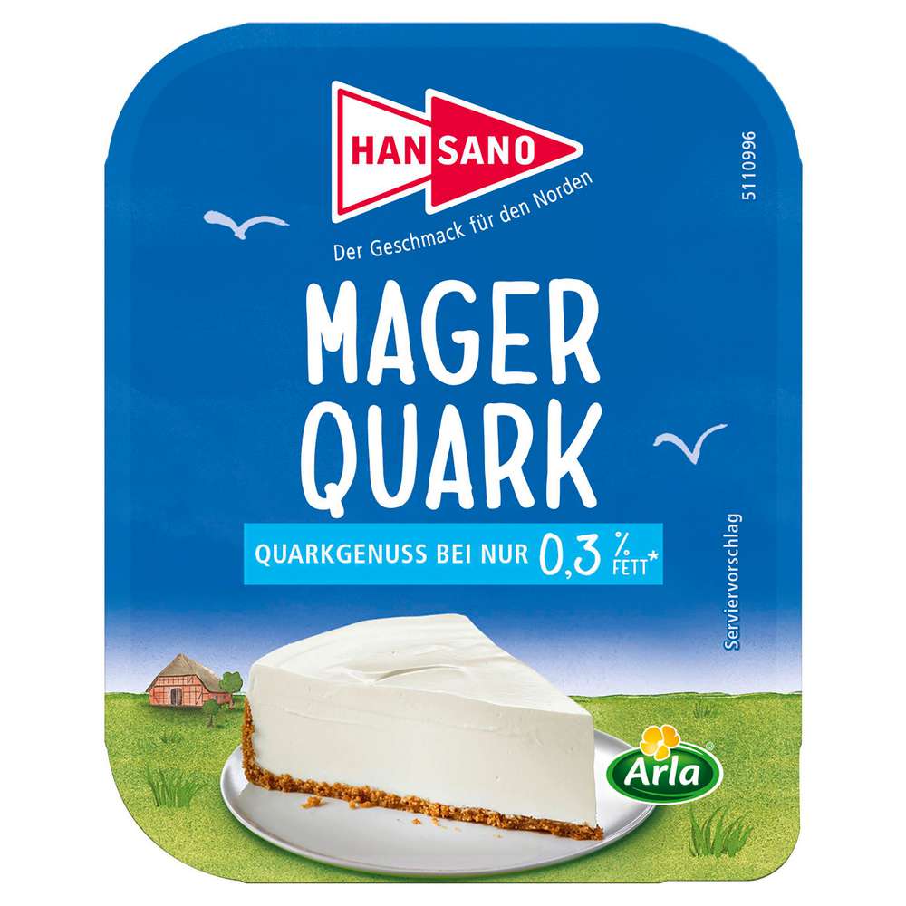 Produktabbildung Hansano Magerquark, 0,3% Fett