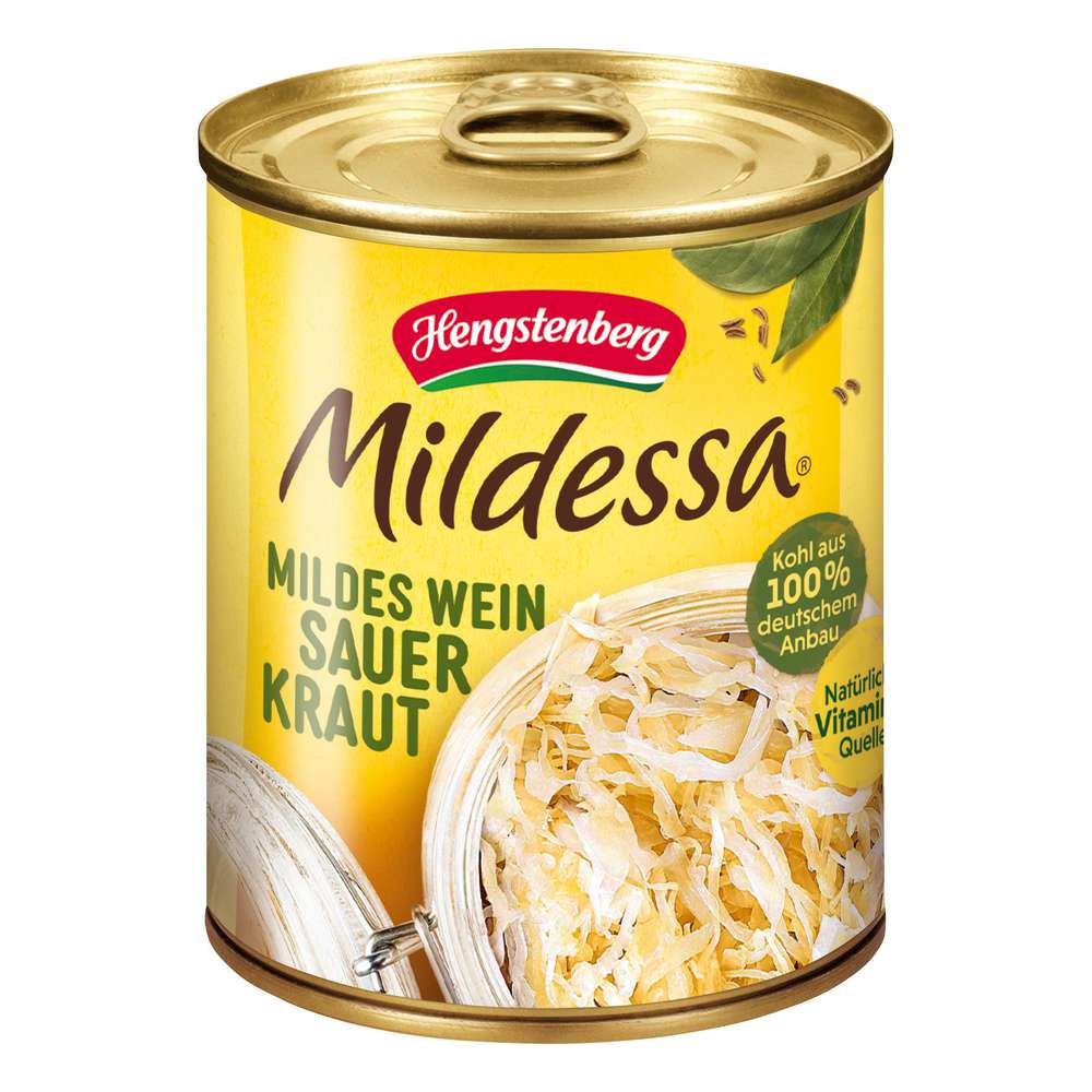 Produktabbildung Mildessa Mildes Weinsauerkraut, 6 Portionen