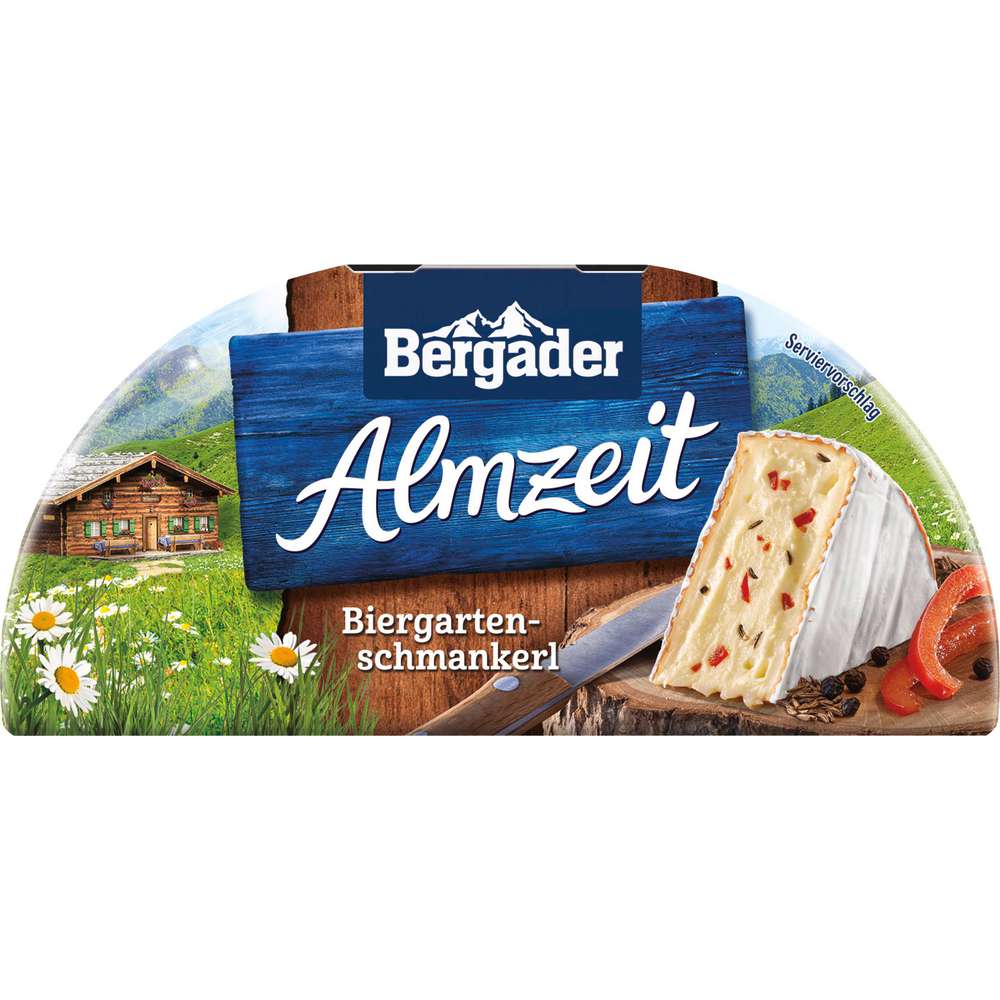 Produktabbildung Bergader Weichkäse Almzeit, Biergarten