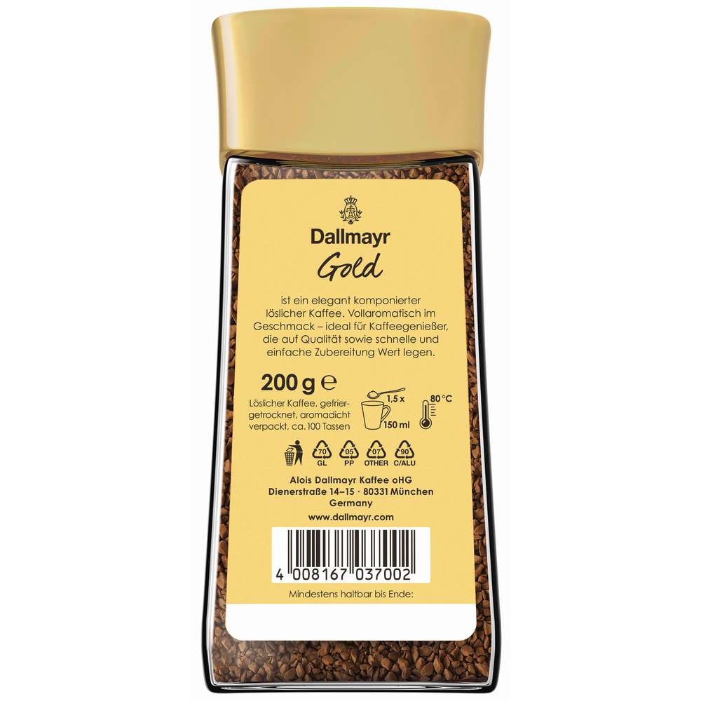 Produktabbildung Dallmayr Instant Kaffee Gold