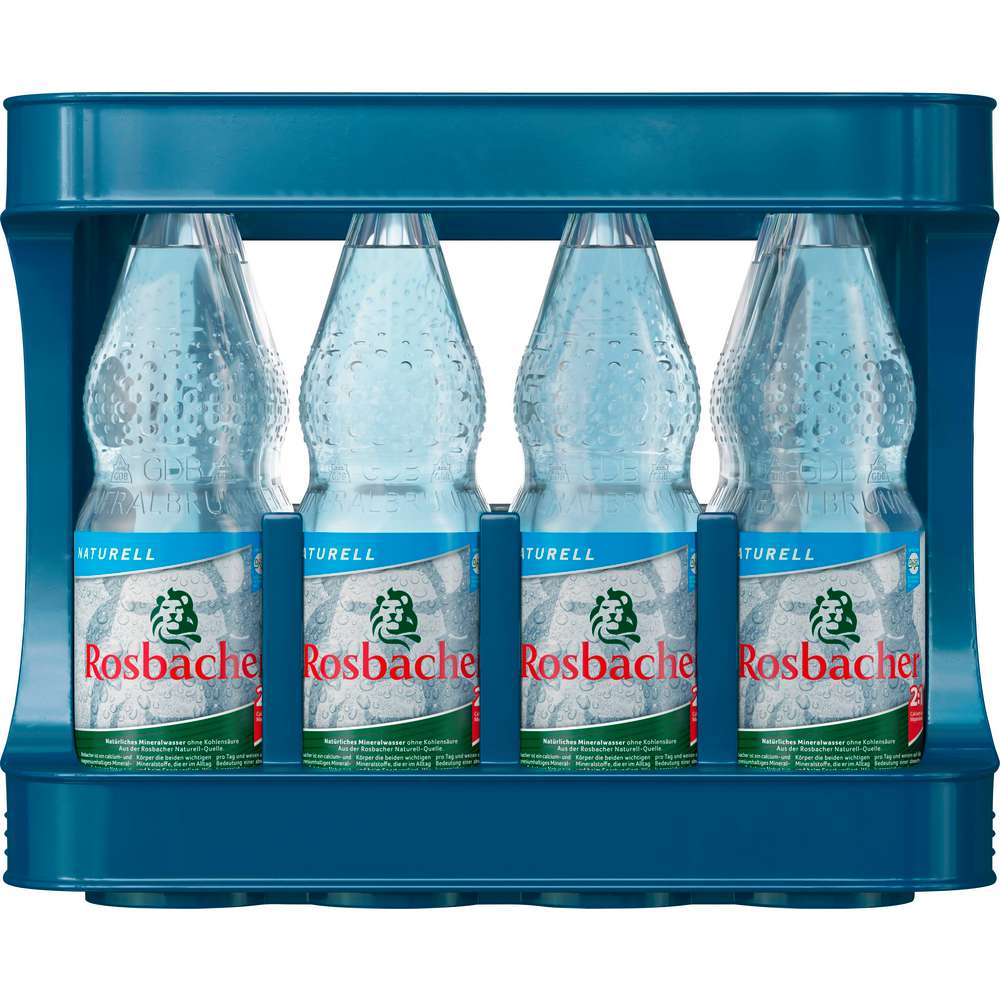 Produktabbildung Rosbacher Mineralwasser, Naturell (12x 1,000 Liter)