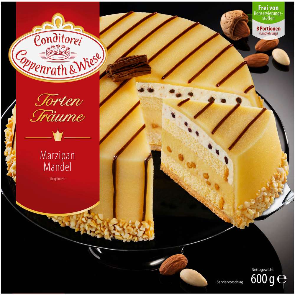 Produktabbildung Conditorei Coppenrath & Wiese Tortenträume, Marzipan, tiefgekühlt